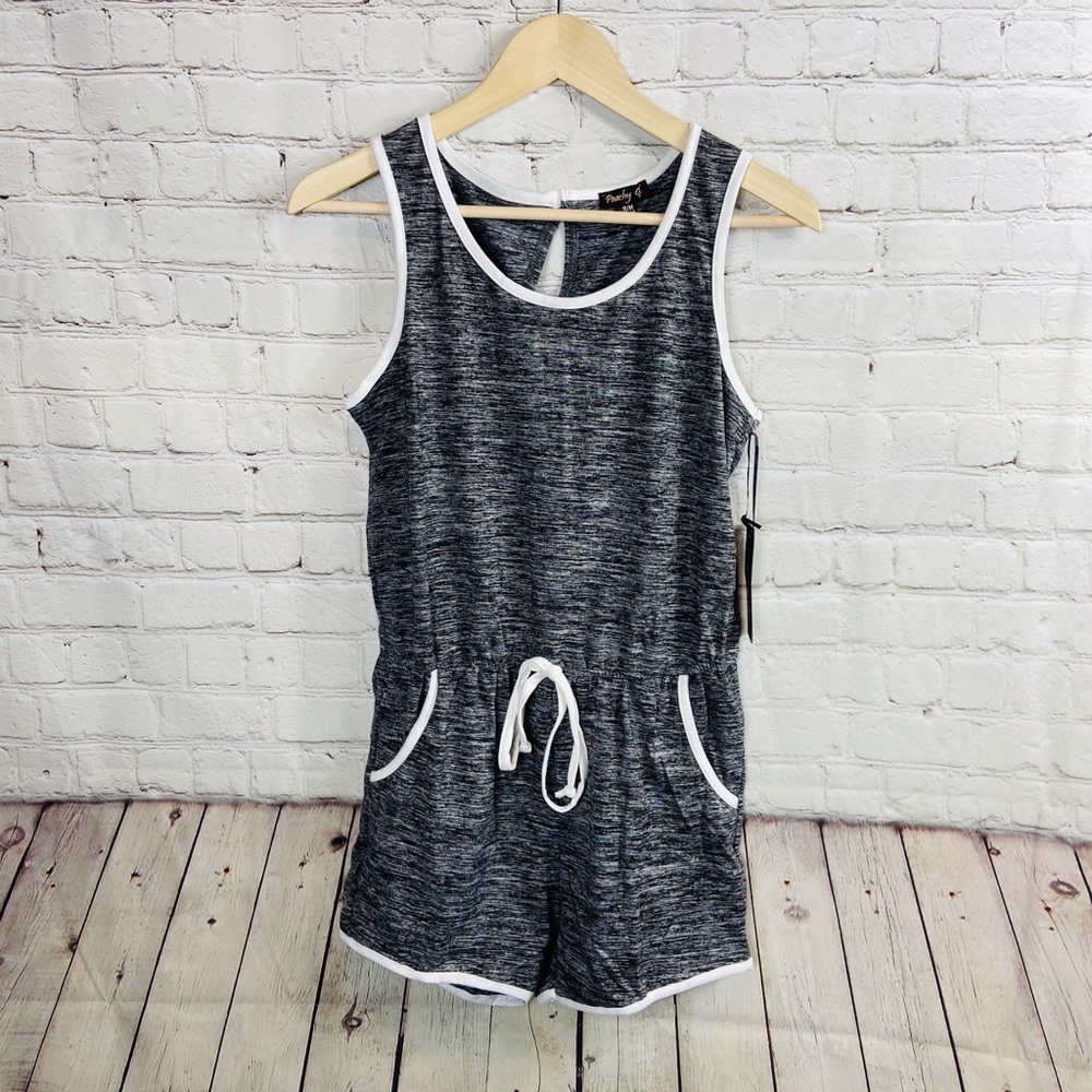 Tie Waist Tank Romper w/Pockets L/XL - Picture 4 of 7